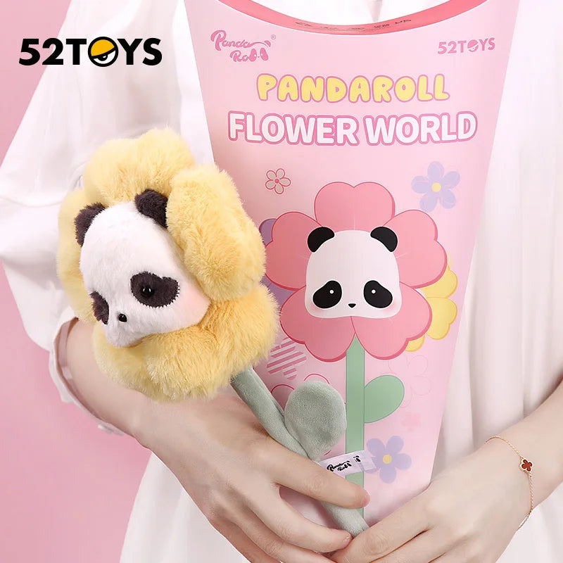 52TOYS Blind Box Panda Roll Flower World Plush Figure