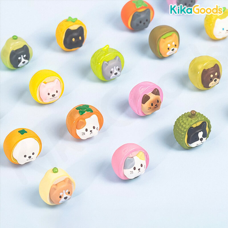 Cute Pet Fruit Series Refrigerator Magnet Blind Bag