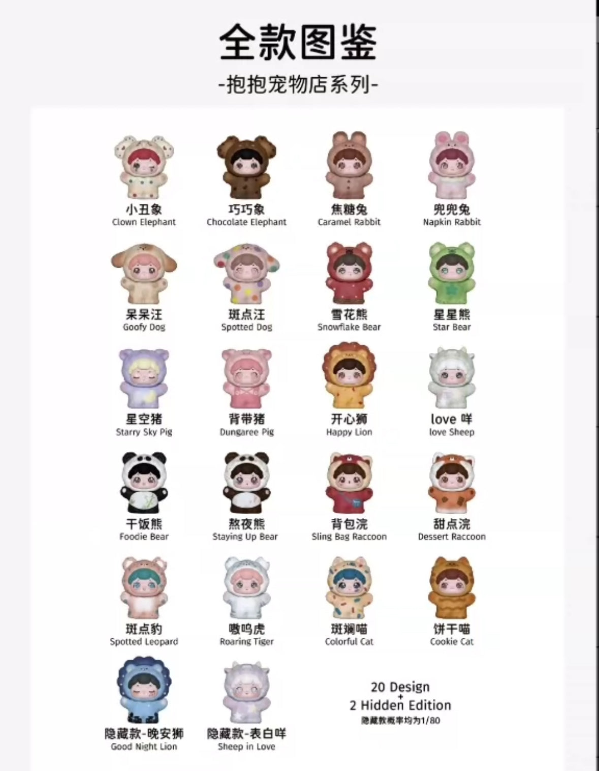 Baobao's Pet Store Mini Beans Series Blind box