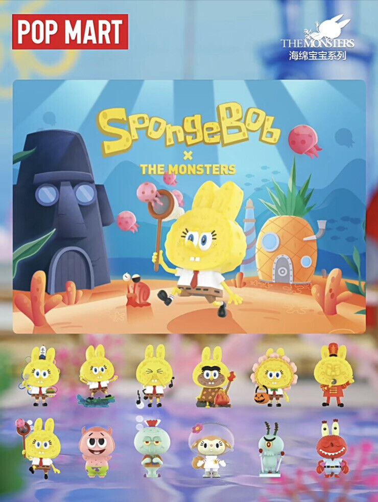 Labubu The Monsters SpongeBob SquarePants Blind Box