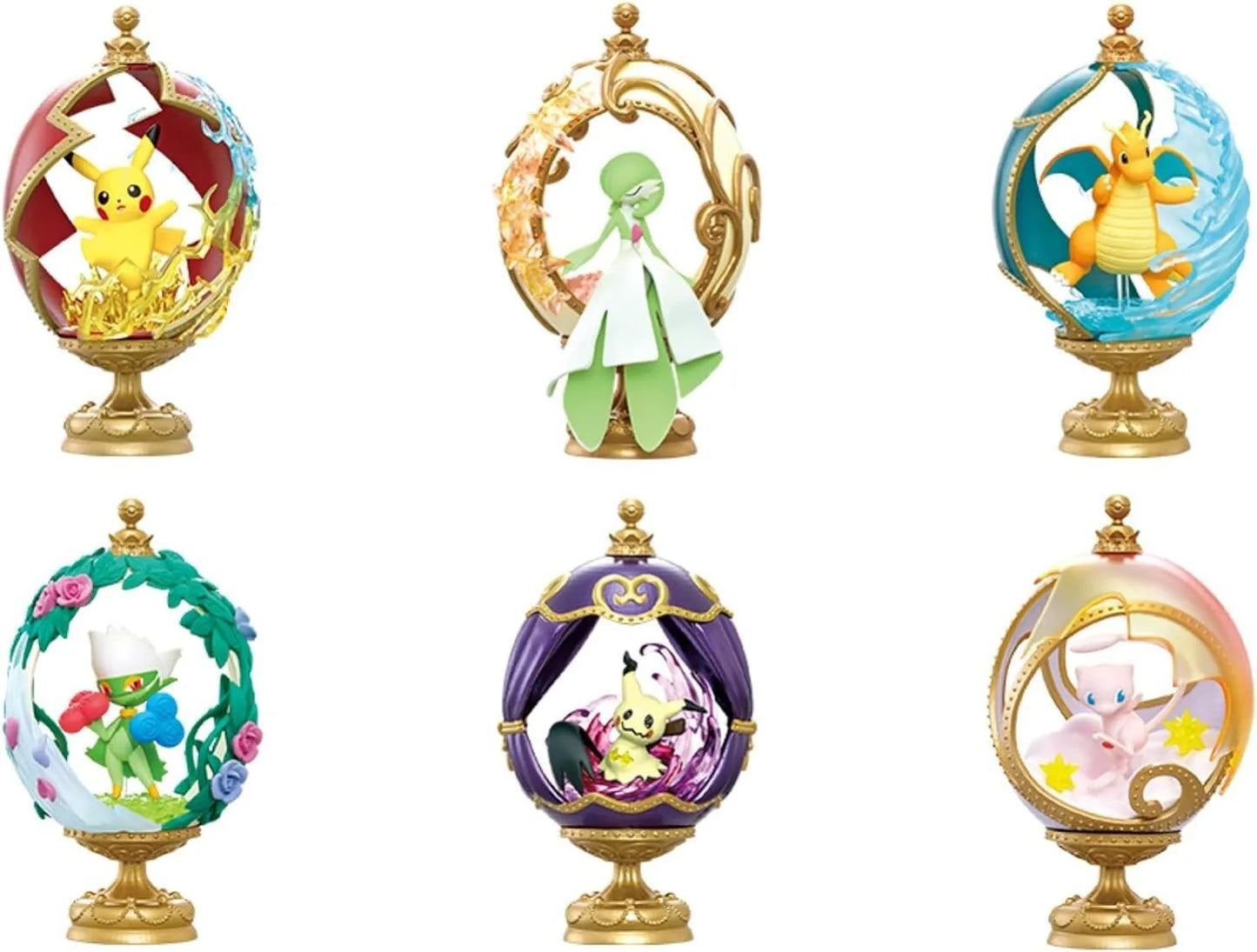 Pokemon OVALTIQUE COLLECTION All 6 types Figure JAPAN OFFICIAL